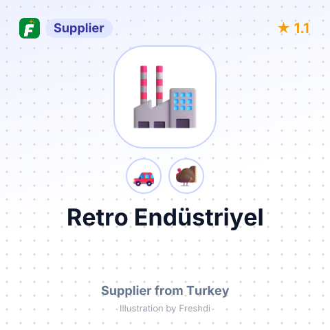 Retro Endüstriyel – summary card, no photo uploaded yet