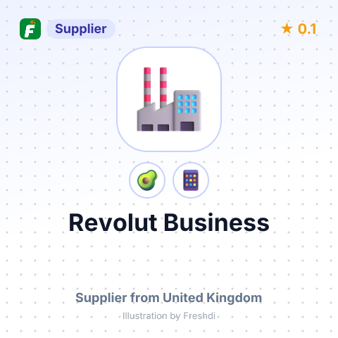 Revolut Business  – summary card, no photo uploaded yet