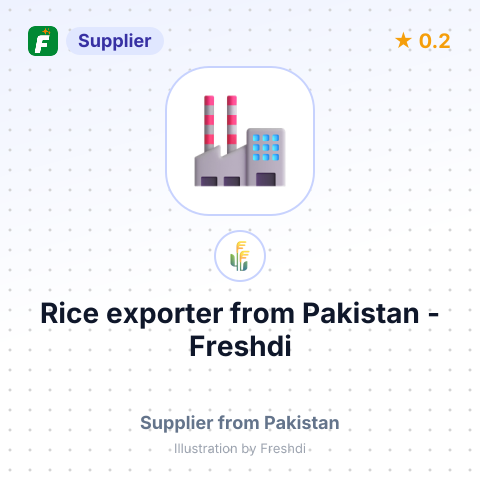 Rice exporter – summary card, no photo uploaded yet
