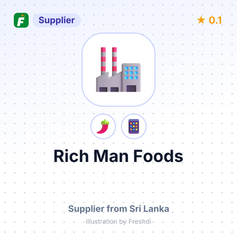 Rich Man Foods  – summary card, no photo uploaded yet