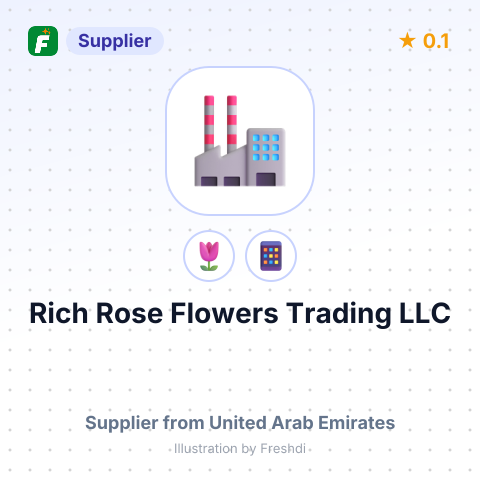 Rich  Rose Flowers Trading LLC  – summary card, no photo uploaded yet