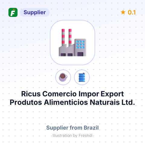 Ricus Comercio Impor Export Produtos Alimenticios Naturais Ltd.  – summary card, no photo uploaded yet