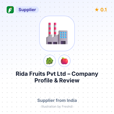 Rida Fruits Pvt Ltd – summary card, no photo uploaded yet