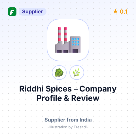 Riddhi Spices – summary card, no photo uploaded yet