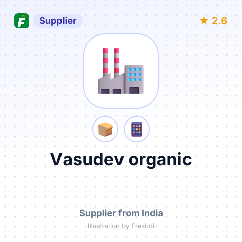 Vasudev organic  – summary card, no photo uploaded yet