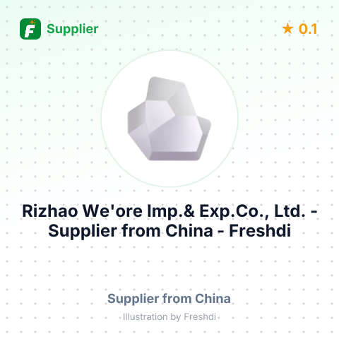Rizhao We'ore Imp.& Exp.Co., Ltd.  – summary card, no photo uploaded yet