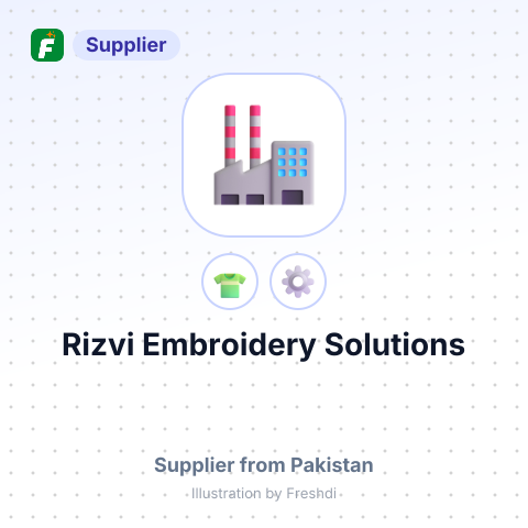 Rizvi Embroidery Solutions – summary card, no photo uploaded yet