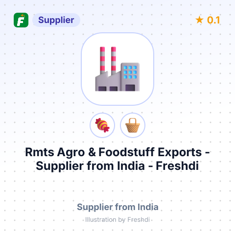 Rmts Agro & Foodstuff Exports  – summary card, no photo uploaded yet