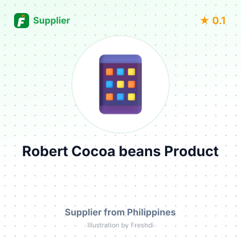 Robert Cocoa beans Product  – summary card, no photo uploaded yet