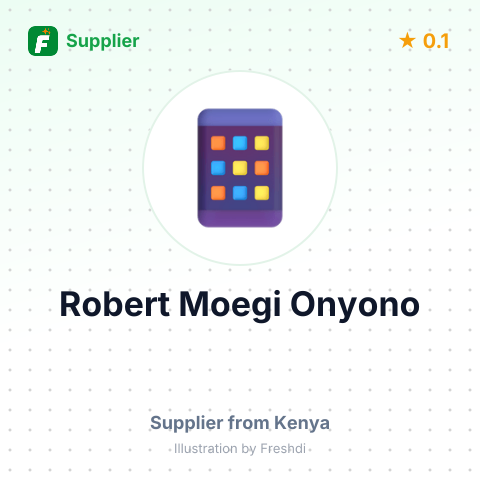 Robert Moegi Onyono  – summary card, no photo uploaded yet