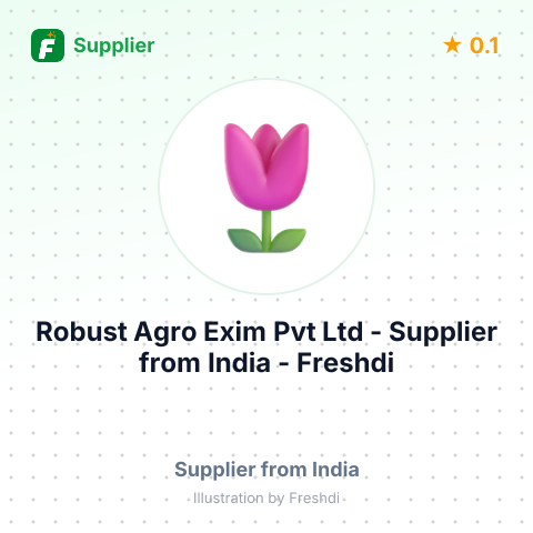 Robust Agro Exim Pvt Ltd – summary card, no photo uploaded yet