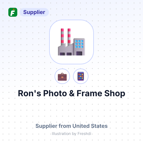 Ron's Photo & Frame Shop – summary card, no photo uploaded yet