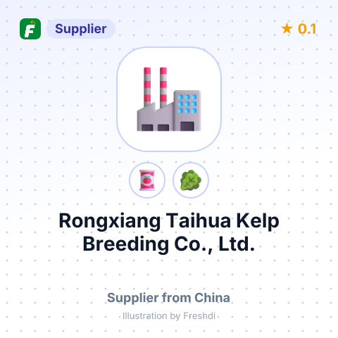 Rongxiang Taihua Kelp Breeding Co.,  Ltd.  – summary card, no photo uploaded yet