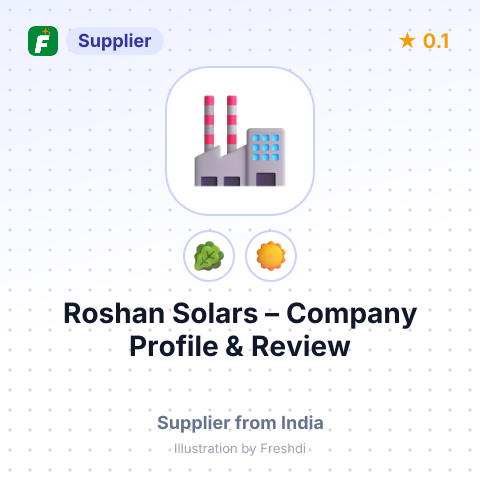 Roshan Solars – summary card, no photo uploaded yet