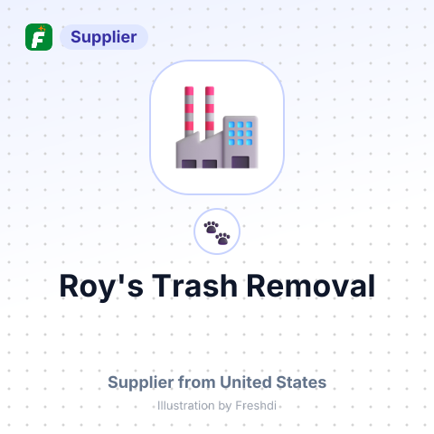 Roy's Trash Removal – summary card, no photo uploaded yet