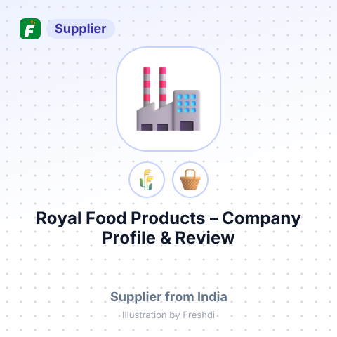 Royal Food Products – summary card, no photo uploaded yet