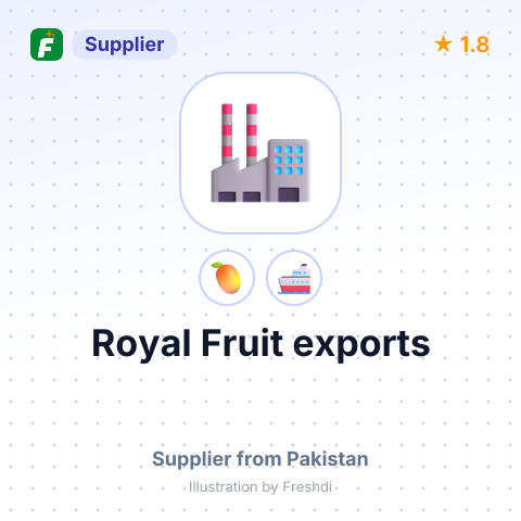 Royal Fruit exports – summary card, no photo uploaded yet
