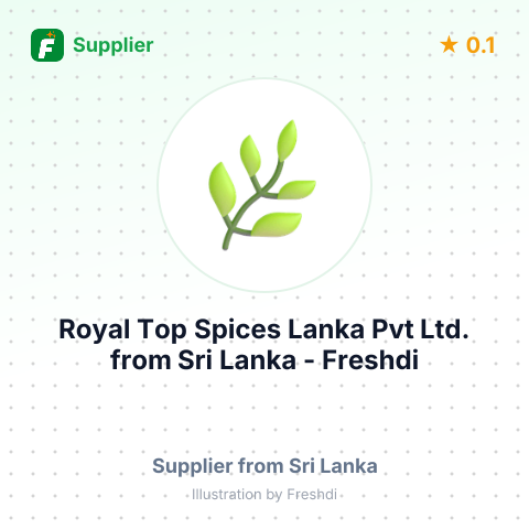 Royal Top Spices Lanka Pvt Ltd.  – summary card, no photo uploaded yet