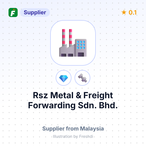 Rsz Metal & Freight Forwarding Sdn. Bhd. – summary card, no photo uploaded yet