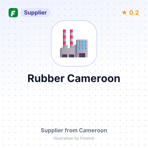 Rubber Cameroon  – summary card, no photo uploaded yet
