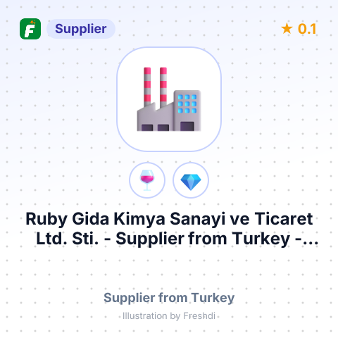 Ruby Gida Kimya Sanayi ve Ticaret Ltd. Sti. – summary card, no photo uploaded yet
