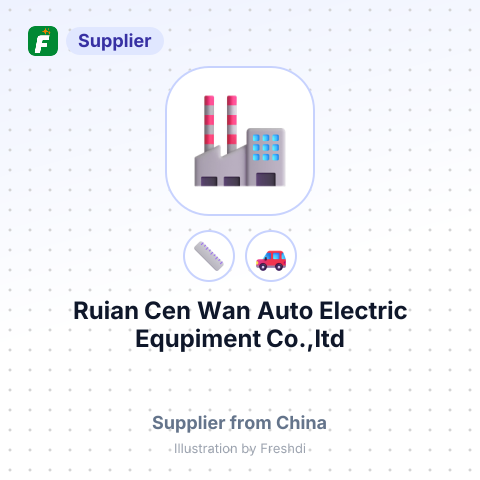 Ruian Cen Wan Auto Electric Equpiment Co.,ltd – summary card, no photo uploaded yet