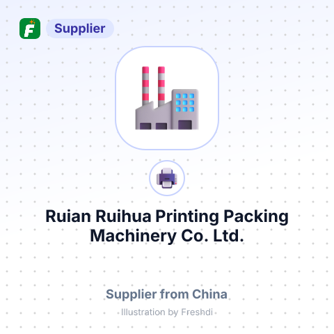 Ruian Ruihua Printing Packing Machinery Co.,Ltd. – summary card, no photo uploaded yet