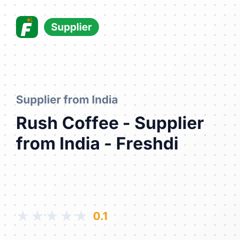 Rush Coffee  – summary card, no photo uploaded yet