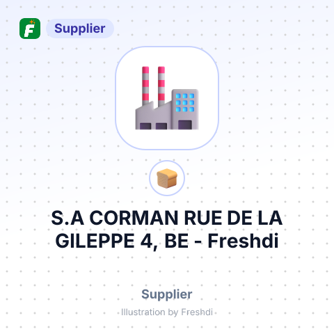 S.A CORMAN RUE DE LA GILEPPE 4, BE – summary card, no photo uploaded yet