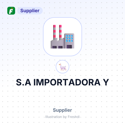 S.A IMPORTADORA Y – summary card, no photo uploaded yet