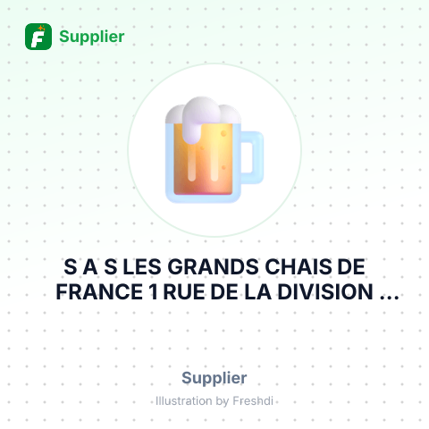 S A S LES GRANDS CHAIS DE FRANCE 1 RUE DE LA DIVISION LECLERC – summary card, no photo uploaded yet