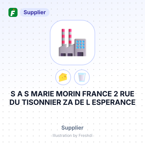 S A S MARIE MORIN FRANCE 2 RUE DU TISONNIER ZA DE L ESPERANCE – summary card, no photo uploaded yet