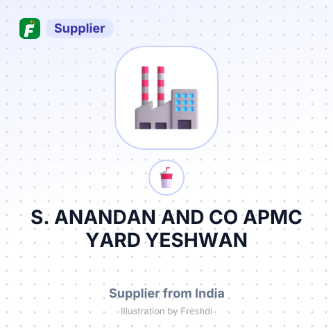 S. ANANDAN AND CO APMC YARD YESHWAN – summary card, no photo uploaded yet