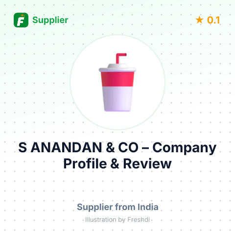 S ANANDAN & CO – summary card, no photo uploaded yet