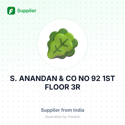 S. ANANDAN & CO, NO 92 1ST FLOOR 3R – summary card, no photo uploaded yet