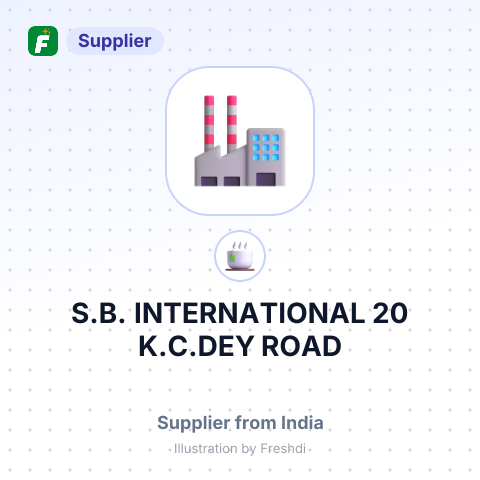 S.B. INTERNATIONAL 20,K.C.DEY ROAD, – summary card, no photo uploaded yet