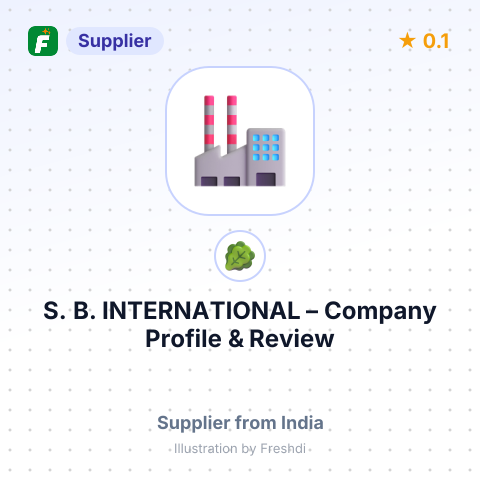 S. B. INTERNATIONAL – summary card, no photo uploaded yet