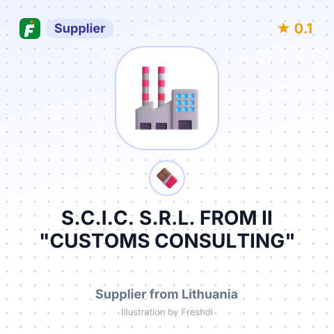 S.C.I.C. S.R.L. FROM II "CUSTOMS CONSULTING" LTKR1000,LT – summary card, no photo uploaded yet