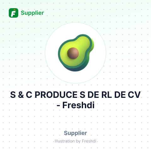 S & C PRODUCE S DE RL DE CV – summary card, no photo uploaded yet