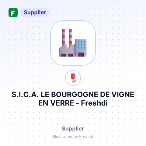 S.I.C.A. LE BOURGOGNE DE VIGNE EN VERRE – summary card, no photo uploaded yet