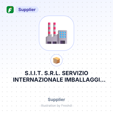S.I.I.T. S.R.L. SERVIZIO INTERNAZIONALE IMBALLAGGI TERMOSALDANTI – summary card, no photo uploaded yet