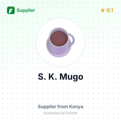 S. K. Mugo  – summary card, no photo uploaded yet