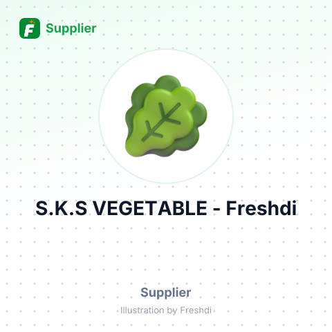 S.K.S VEGETABLE – summary card, no photo uploaded yet