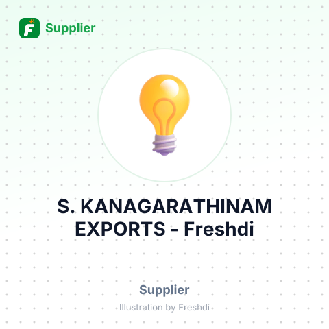 S. KANAGARATHINAM EXPORTS – summary card, no photo uploaded yet