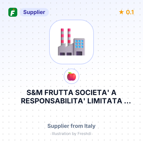 S&M FRUTTA SOCIETA' A RESPONSABILITA' LIMITATA SEMPLIFICATA – summary card, no photo uploaded yet