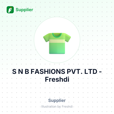 S N B FASHIONS PVT. LTD – summary card, no photo uploaded yet