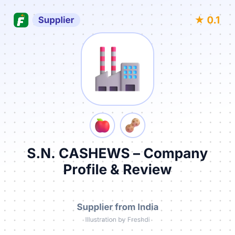 S.N. CASHEWS – summary card, no photo uploaded yet
