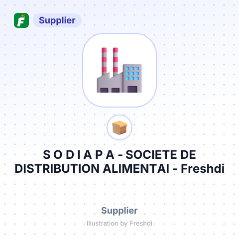 S O D I A P A - SOCIETE DE DISTRIBUTION ALIMENTAI – summary card, no photo uploaded yet