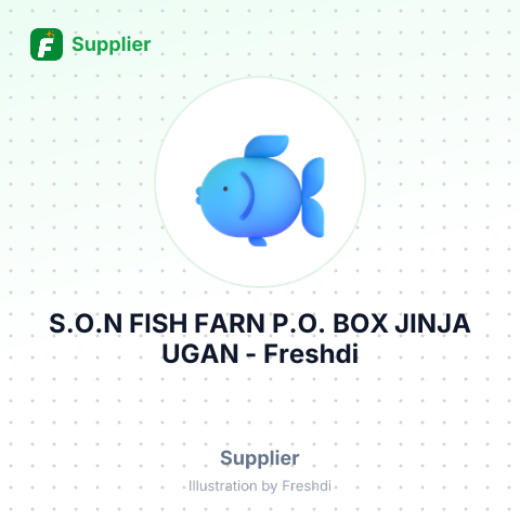 S.O.N FISH FARN P.O. BOX JINJA UGAN – summary card, no photo uploaded yet