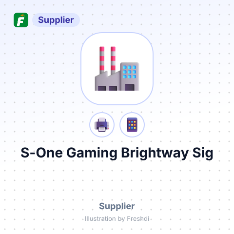 S-One Gaming Brightway Sig – summary card, no photo uploaded yet
